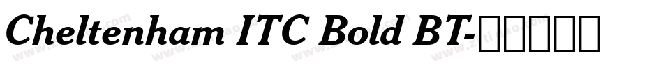 Cheltenham ITC Bold BT字体转换